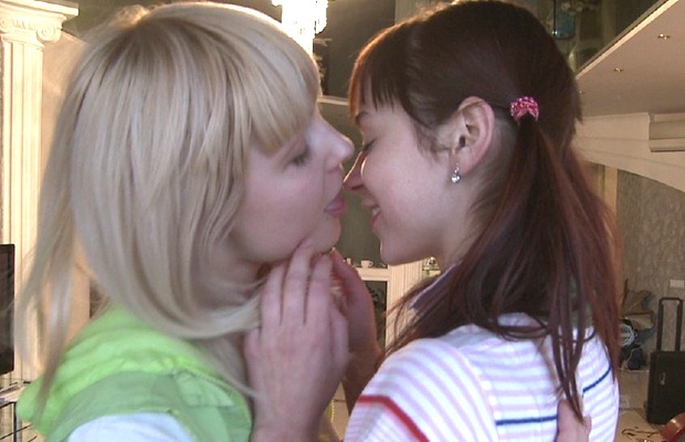 First kiss bisexual girls